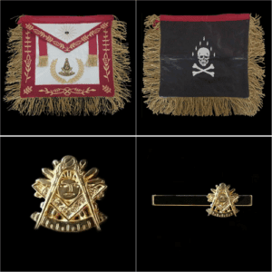 Colage de regalia Past Master - Conjunto completo regalia masónica Past Master
