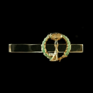 Pisa corbata dorado de Maestro Secreto con llave, Z y corona de laurel