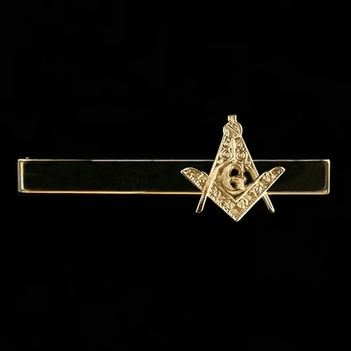 Pisa Corbata Maestro, Pin de solapa masónico dorado de Compañero con escuadra, compás y letra G