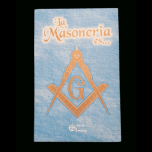 Libro masónico La Masonería es con escuadra y compás en portada, guía educativa rito escocés REAA