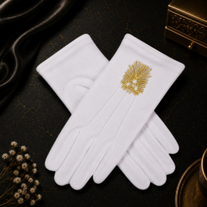 Guantes Masónico Grado 33° Soberano Gran Inspector General - Rito Escocés Antiguo y Aceptado (REAA)