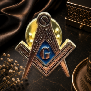 Pin/Insignia Masónico Grado 2° Compañero - Rito Escocés Antiguo y Aceptado (REAA)